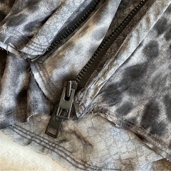 AllSaints Dress | Tunic Animal Print Silk Zip Sleeveless Draped Size US 6 - Picture 12 of 14